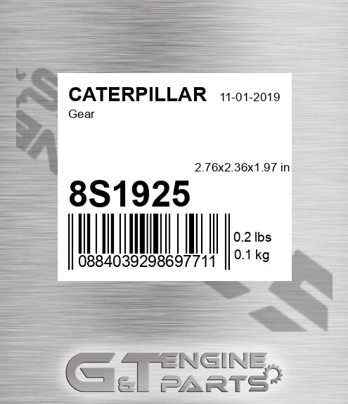 8S1925 Gear for CATERPILLAR