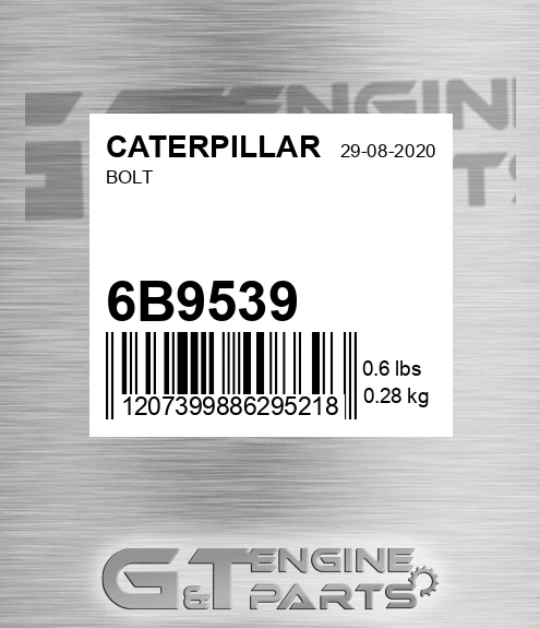 6B-9539 Bolt for CATERPILLAR