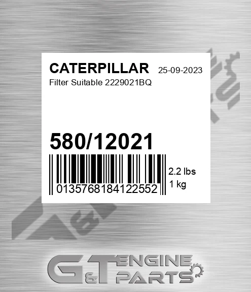 580/12021 Filter Suitable 2229021bq