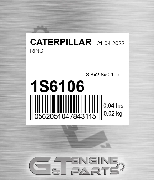 1S-6106 Ring for CATERPILLAR