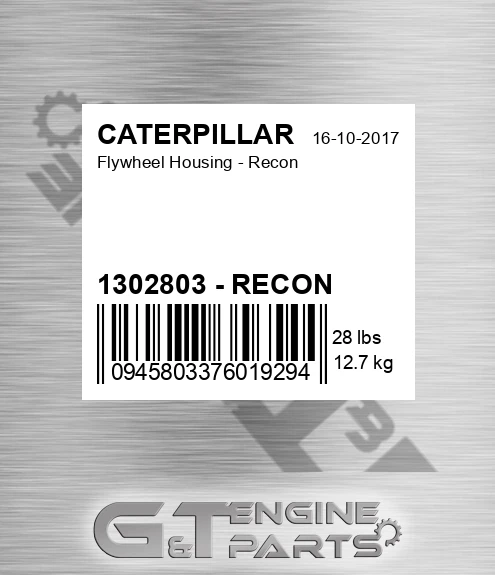 1302803 - RECON Flywheel Housing - Recon for CATERPILLAR