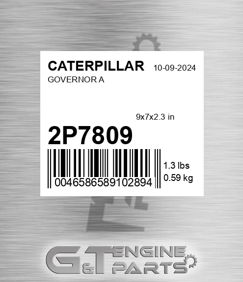 2P7809 Governor A