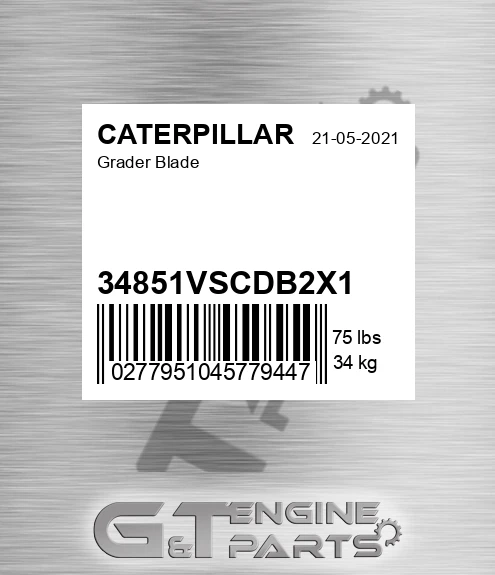 34851VSCDB2X1 Grader Blade for CATERPILLAR