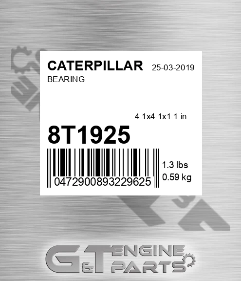 8T-1925 Bearing for CATERPILLAR