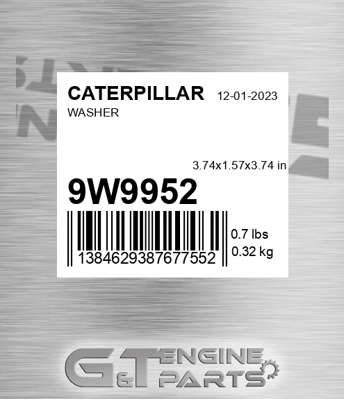 9W9952 Washer for CATERPILLAR