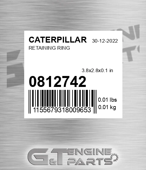 081-2742 Retaining Ring for CATERPILLAR