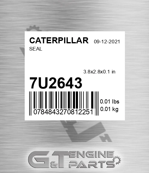 7U-2643 Seal for CATERPILLAR