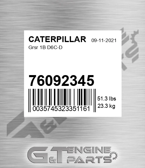 76092345 Grsr 1b D6c-d for CATERPILLAR