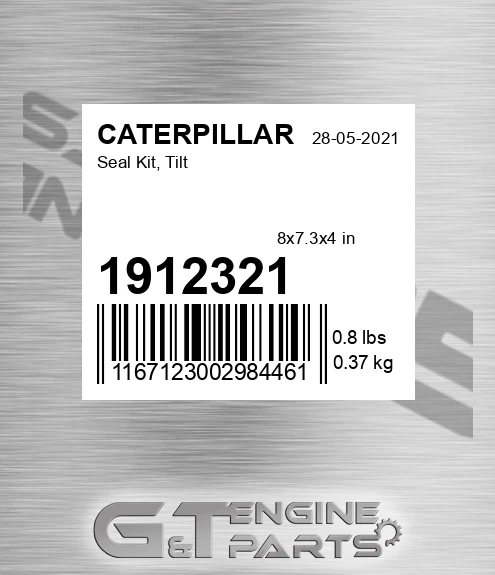 1912321 Seal Kit, Tilt for CATERPILLAR