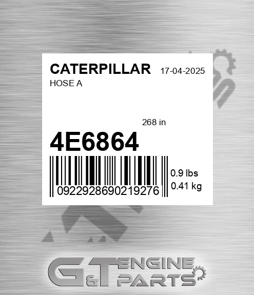 4E6864 CATERPILLAR Hose A