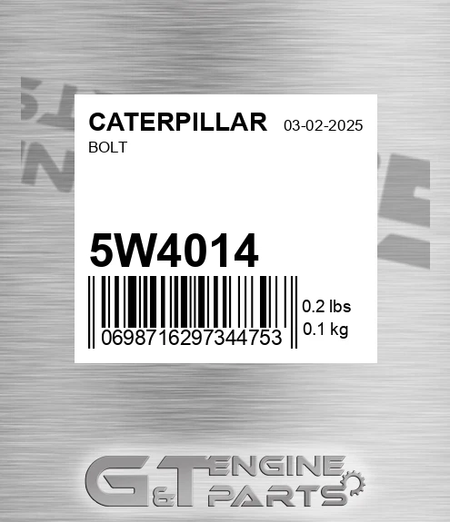 5W-4014 Bolt for CATERPILLAR