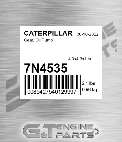 7N4535 CATERPILLAR Gear, Oil Pump