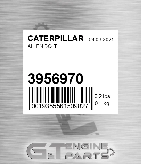 395-6970 Allen Bolt for CATERPILLAR