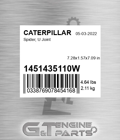 1451435110W Spider, U Joint for CATERPILLAR