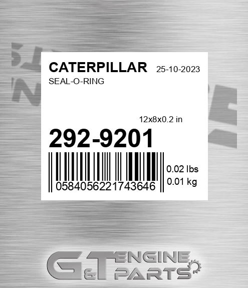 292-9201 Seal-o-ring