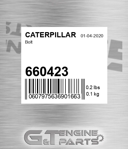660423 Bolt for CATERPILLAR