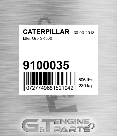 9100035 Idler Grp Sk300
