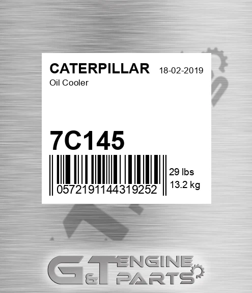 7C145 Oil Cooler