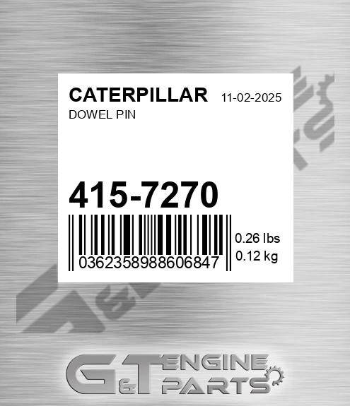 415-7270 Dowel Pin for CATERPILLAR