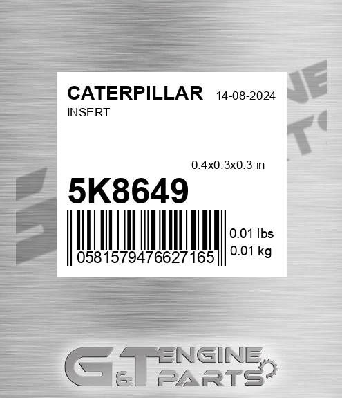 5K8649 Insert for CATERPILLAR