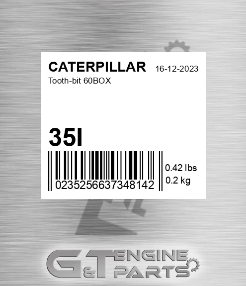 35I CATERPILLAR Tooth-bit 60box