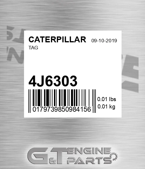 4J6303 Tag
