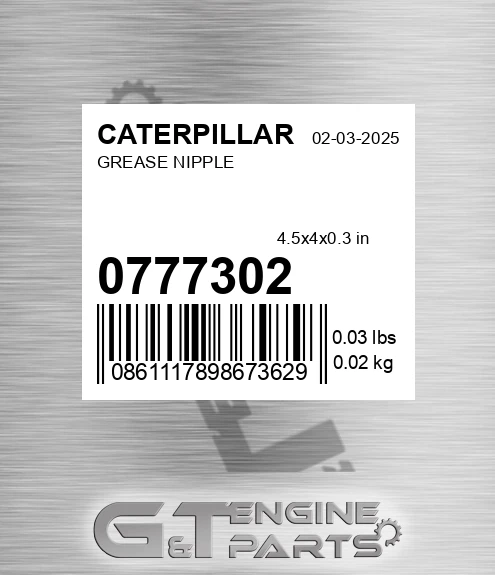 077-7302 Grease Nipple