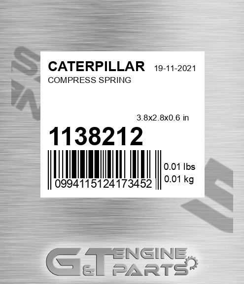 113-8212 Compress Spring for CATERPILLAR