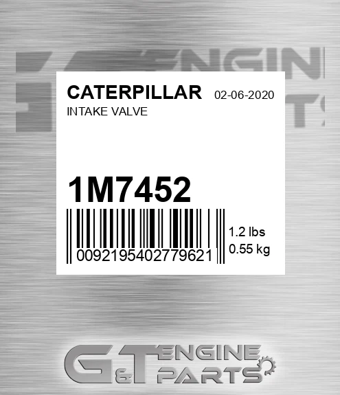 1M-7452 Intake Valve for CATERPILLAR
