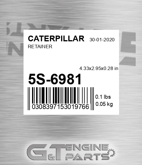 5S-6981 Retainer for CATERPILLAR