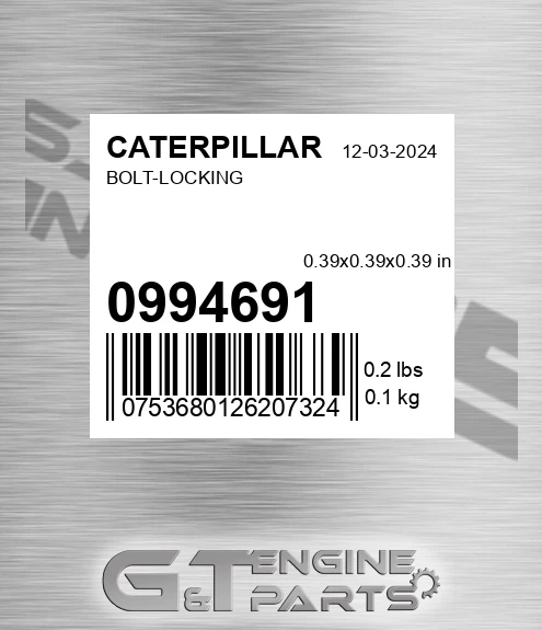 0994691 Bolt-locking for CATERPILLAR