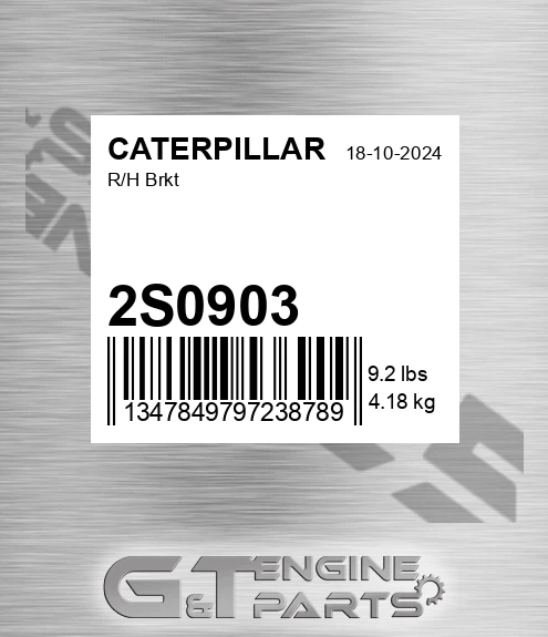2S0903 R/h Brkt for CATERPILLAR