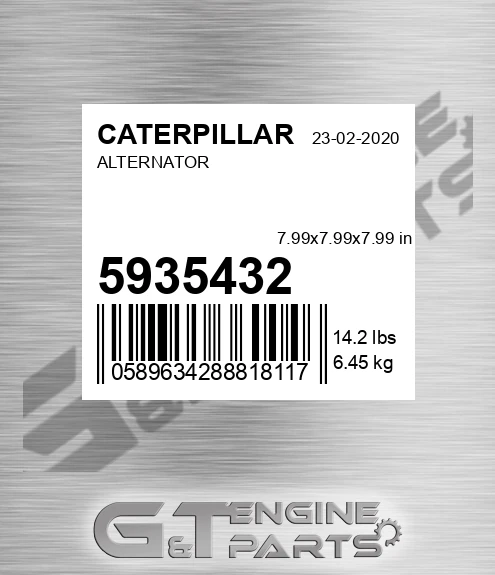 5935432 Alternator for CATERPILLAR