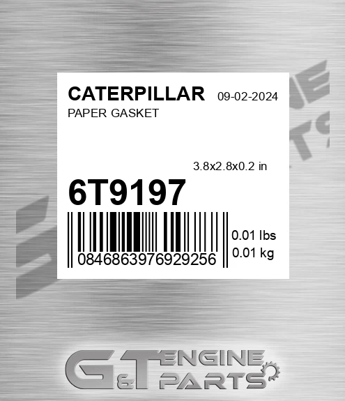 6T-9197 Paper Gasket for CATERPILLAR