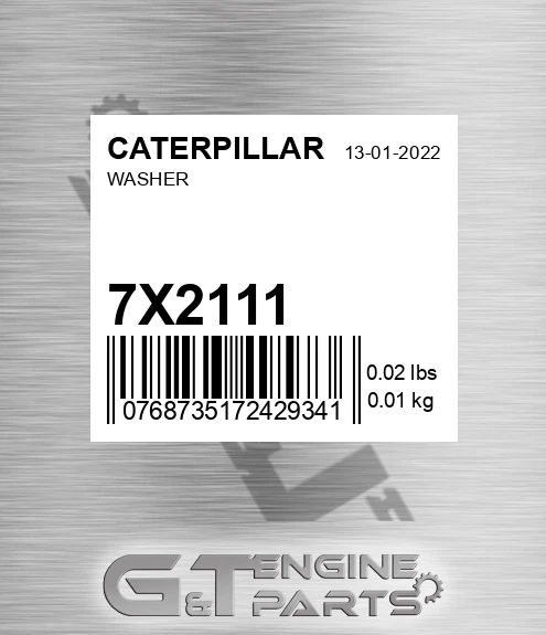 7X-2111 Washer for CATERPILLAR