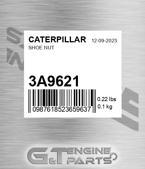 3A-9621 Shoe Nut for CATERPILLAR