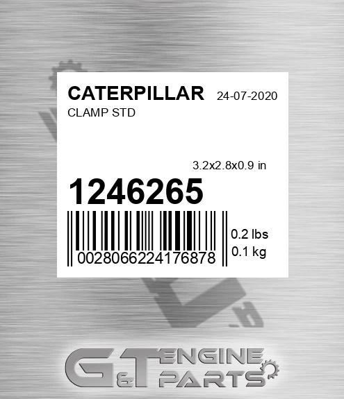 124-6265 Clamp Std for CATERPILLAR