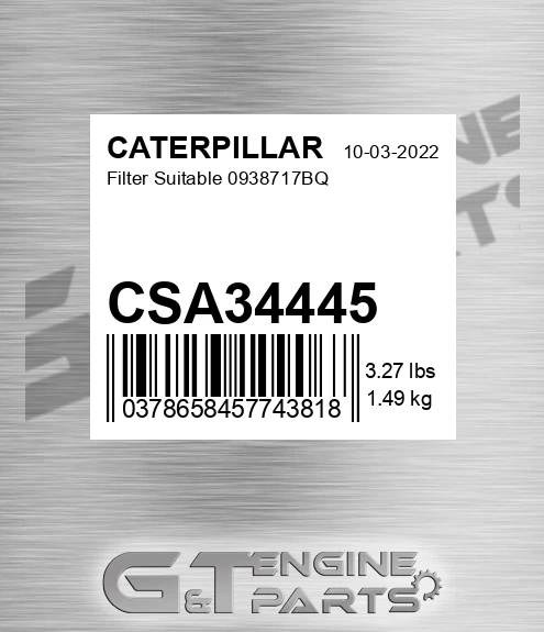 CSA34445 Filter Suitable 0938717bq