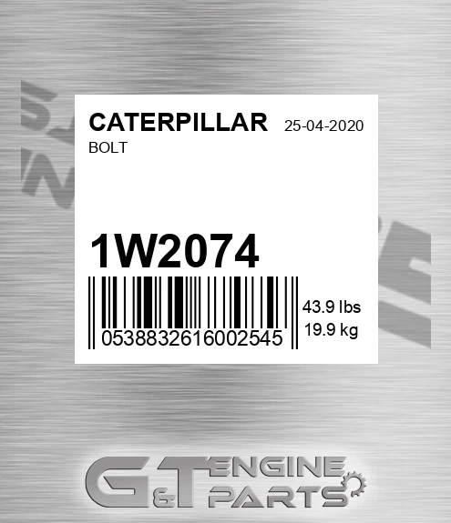 1W-2074 Bolt for CATERPILLAR