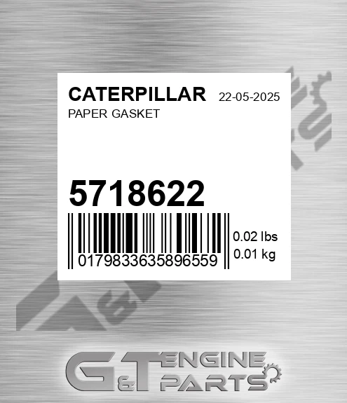 571-8622 Paper Gasket for CATERPILLAR
