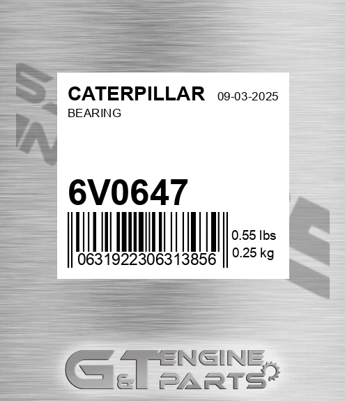 6V-0647 Bearing for CATERPILLAR