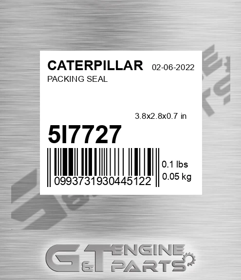 5I-7727 Packing Seal for CATERPILLAR