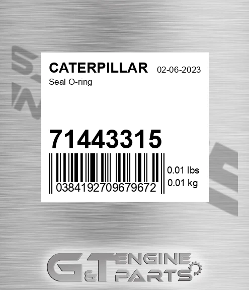 71443315 Seal O-ring