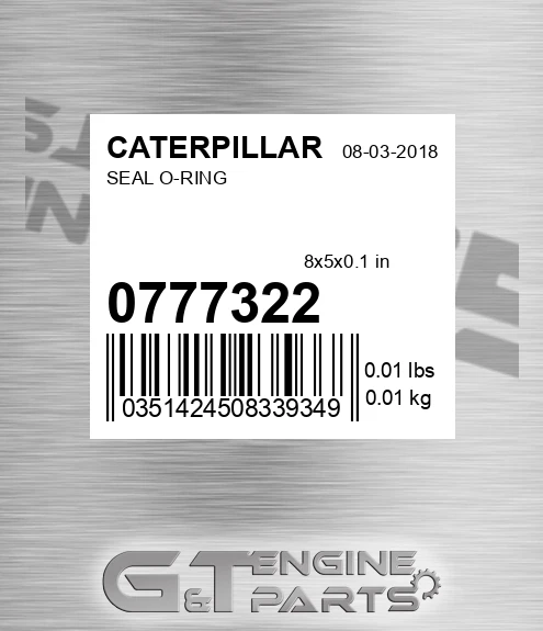 077-7322 Seal O-ring