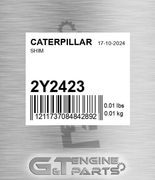 2Y-2423 Shim