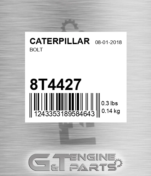 8T-4427 Bolt for CATERPILLAR