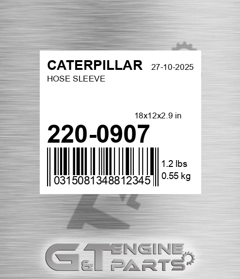 220-0907 Hose Sleeve for CATERPILLAR