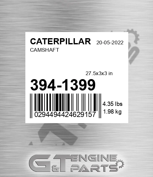 394-1399 Camshaft for CATERPILLAR