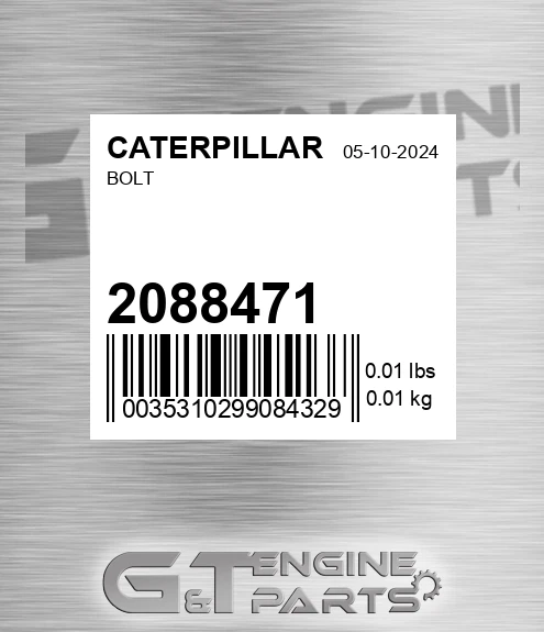 208-8471 Bolt for CATERPILLAR