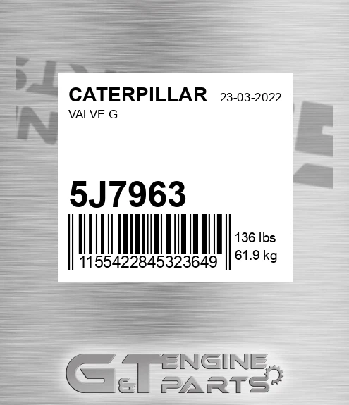 5J7963 Valve G
